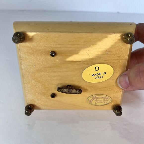 VTG Jewelry Music Box For Rings Made In Italy 4.5” San Francisco Music Box Co. - Picture 3 of 15